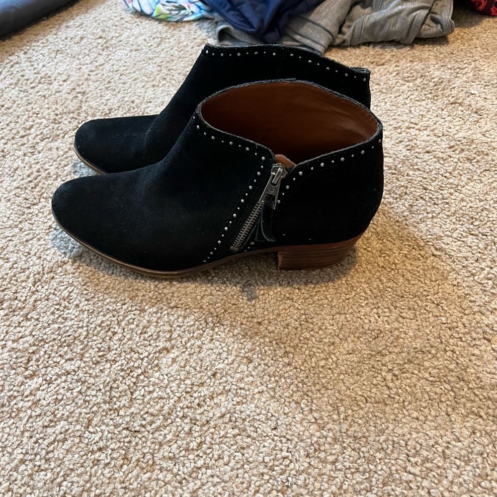Lucky Brand Black Ankle Booties